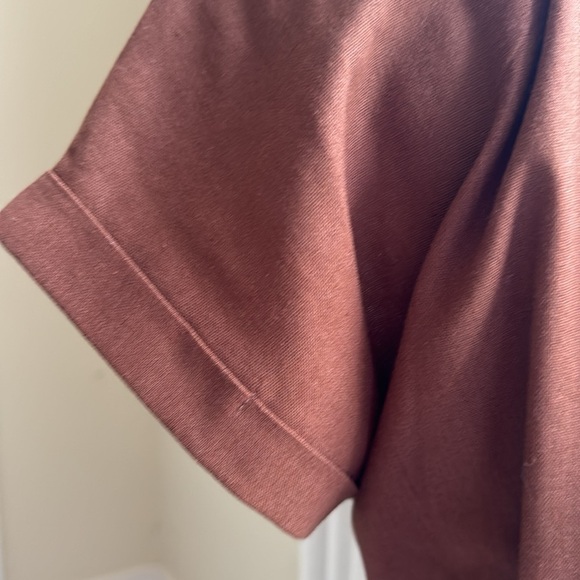 Brown Tiered Dress with Belt - Picture 4 of 5